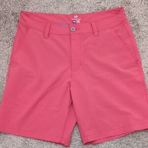 Southern Tide Red Flat Front Tailored Shorts